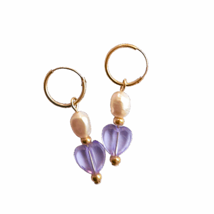 Lilac Love Oorbel
